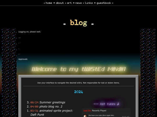 blog screenshot