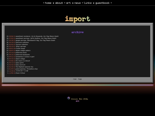 template/import screenshot