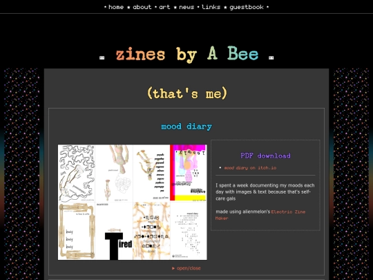 zines/a-bee-zines screenshot