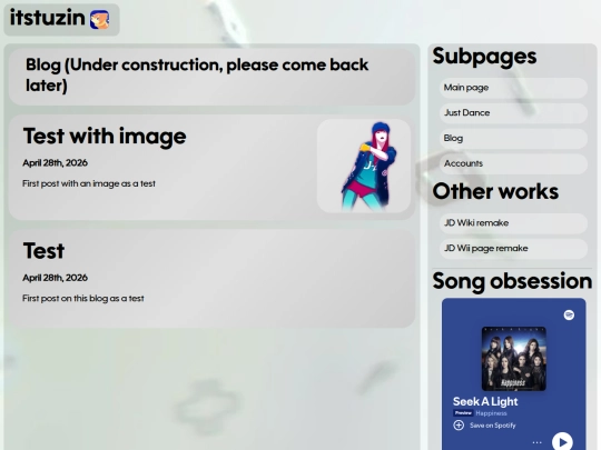 blog screenshot