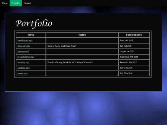 portfolio screenshot