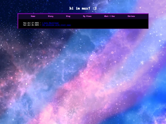 blog screenshot