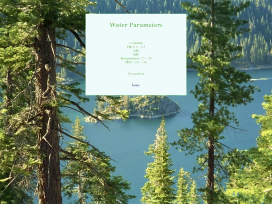 waterparameters screenshot