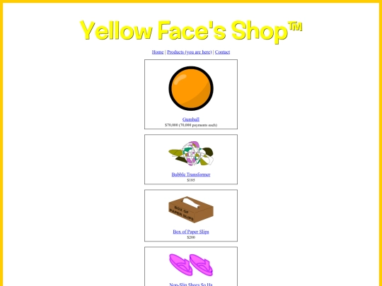 products screenshot