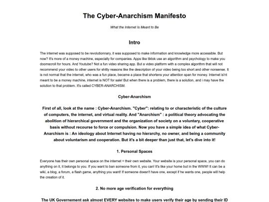 manifesto screenshot