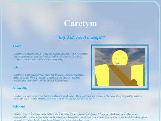 Caretym screenshot