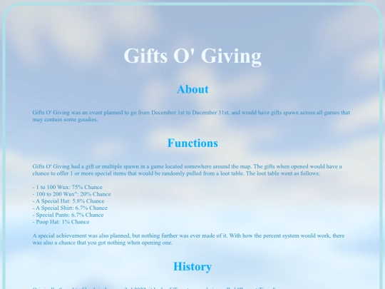 GiftsOGiving screenshot