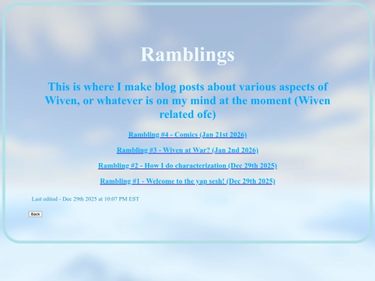 Rambling screenshot