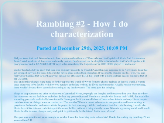 Rambling2 screenshot