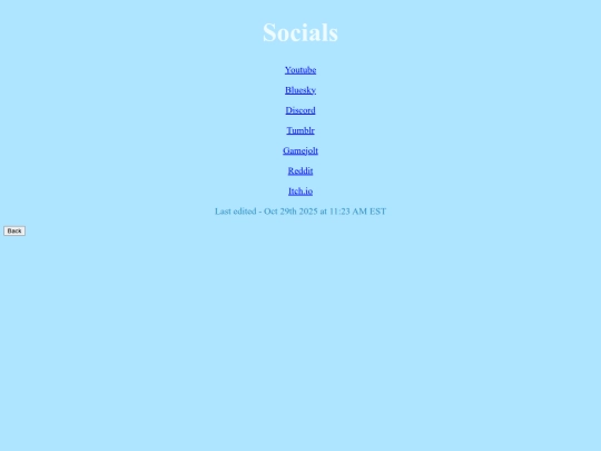 Socials screenshot