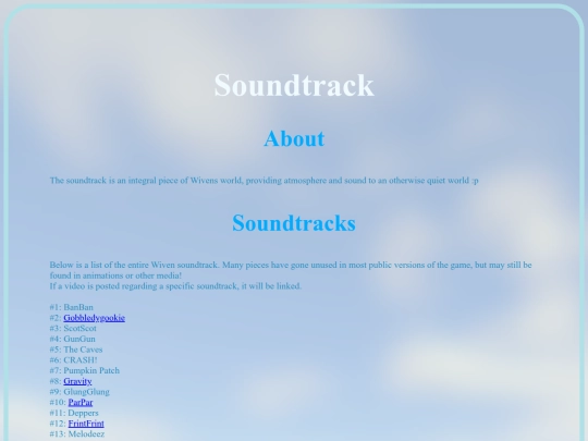 Soundtrack screenshot