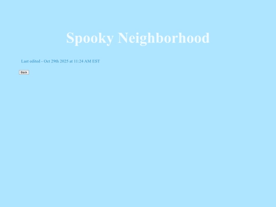 SpookyNeighborhood screenshot