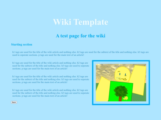 WikiTemplate screenshot