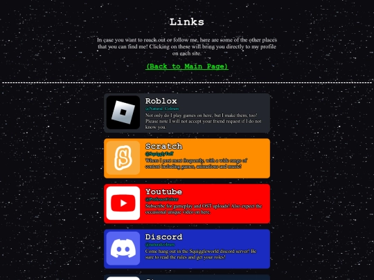 links screenshot