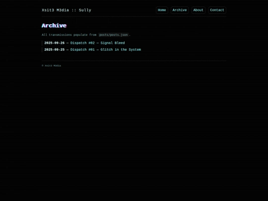archive screenshot