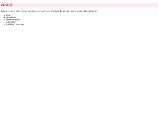credits screenshot