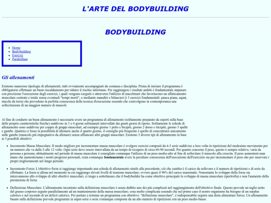 Bodybuilding screenshot