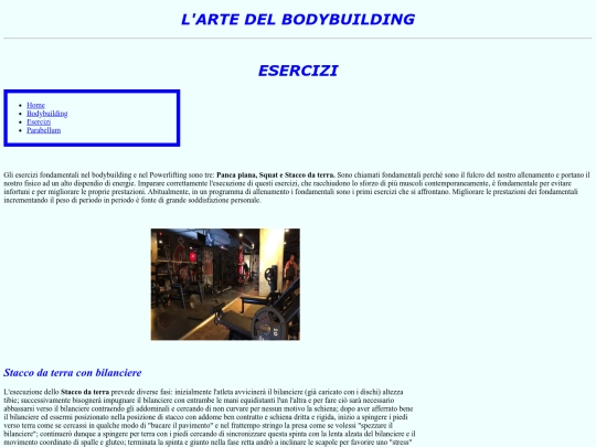 Esercizi screenshot