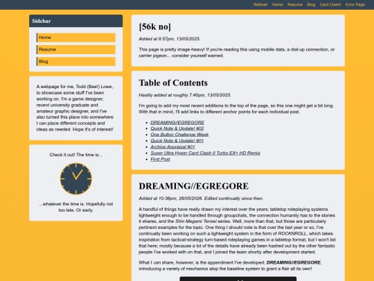 blog screenshot