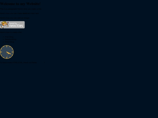 testpage screenshot