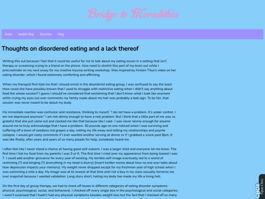 blogentries/eatingtalk screenshot