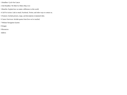 Week 1/CycleOutCanceHomePage screenshot