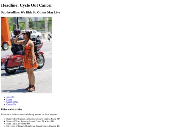 Week 3/CycleOutCancerHomePage screenshot