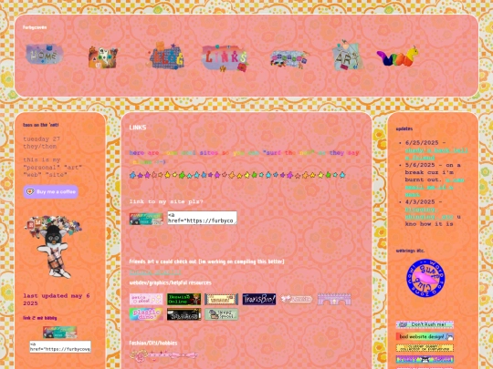links screenshot