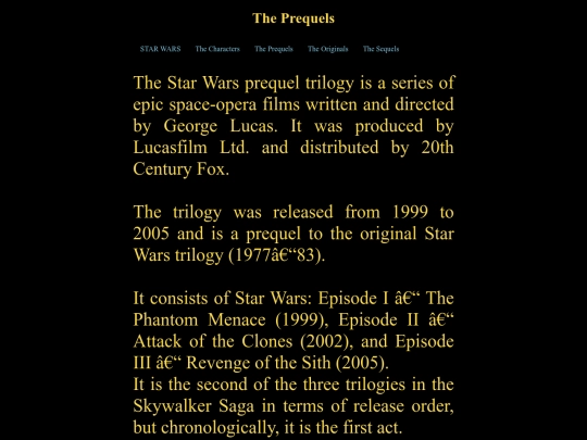 info screenshot