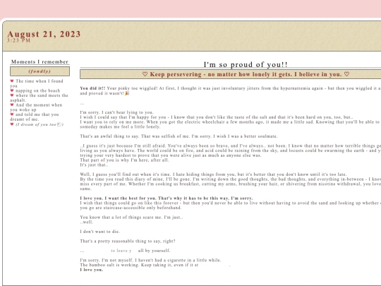 diary/august21 screenshot