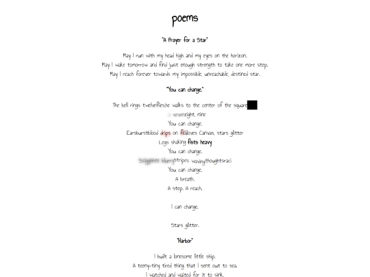 poems screenshot