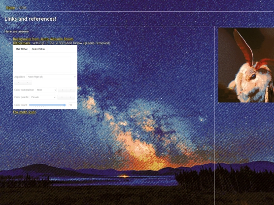 links screenshot