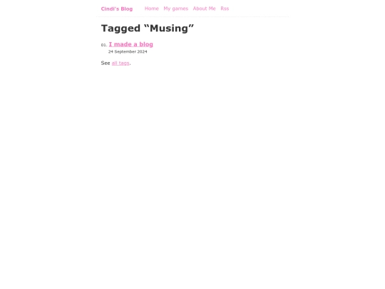 tags/musing screenshot