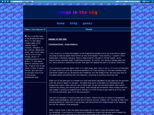 blog screenshot