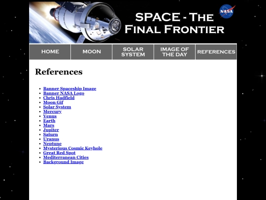 references screenshot