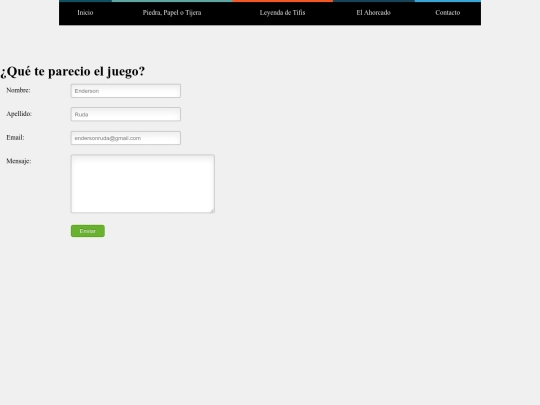 Tfis/Cuestionario screenshot