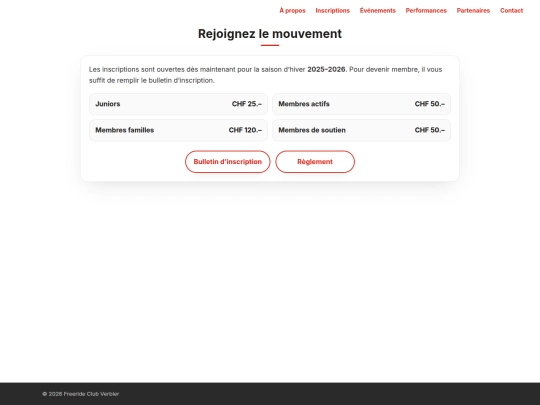 inscriptions screenshot