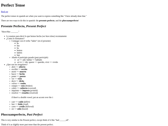 studyguides/spanish/capitulo2/perfect screenshot