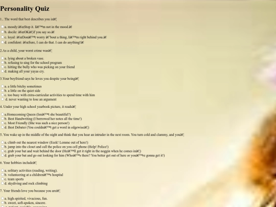 quiz screenshot