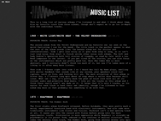 music/musiclist screenshot