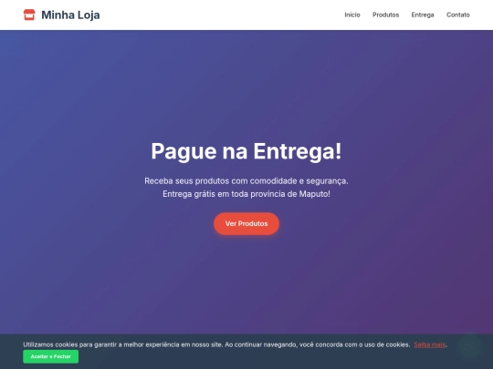 loja online screenshot