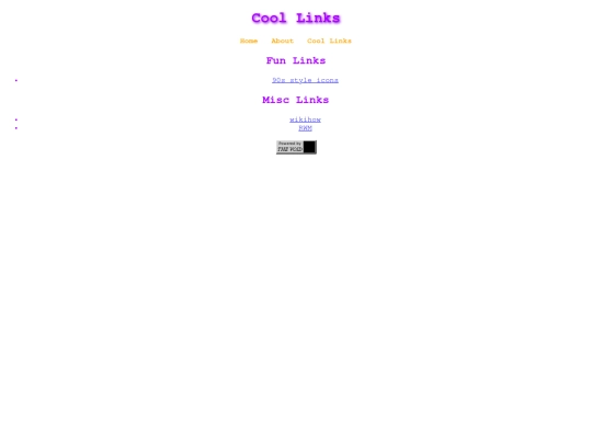 links screenshot