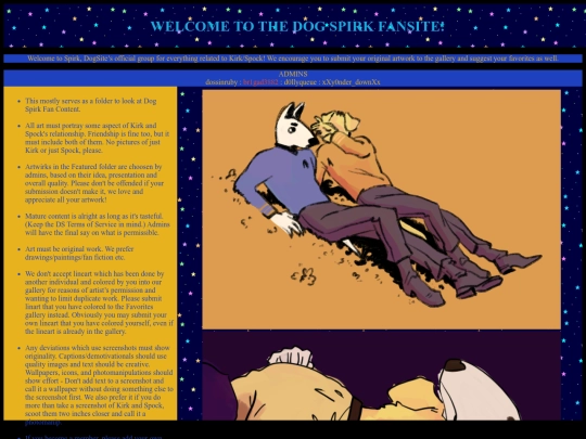 digital art sites/dogspirk screenshot