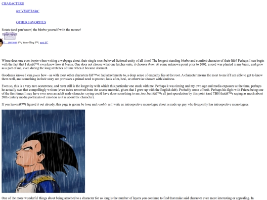 shrines/dragonball/Vegeta screenshot