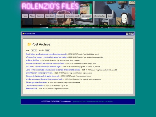 archivio screenshot