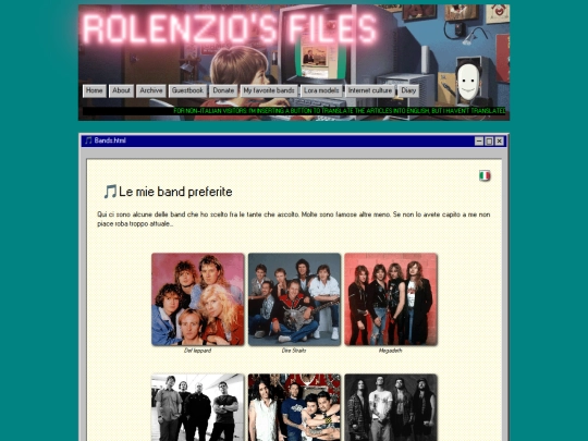 bands screenshot