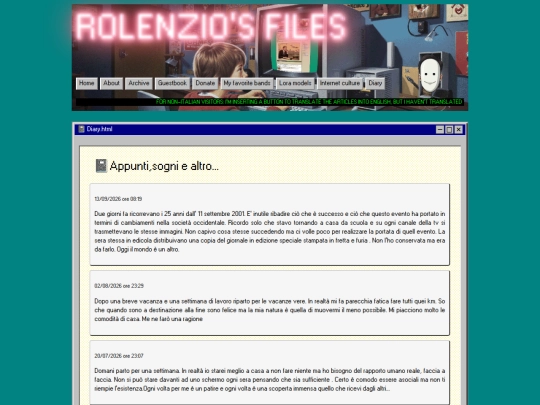 diary screenshot