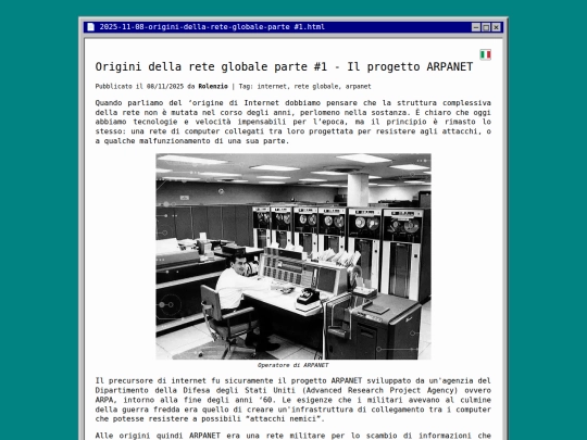 dossier/2025-11-08-origini-della-rete-globale---parte-1 screenshot