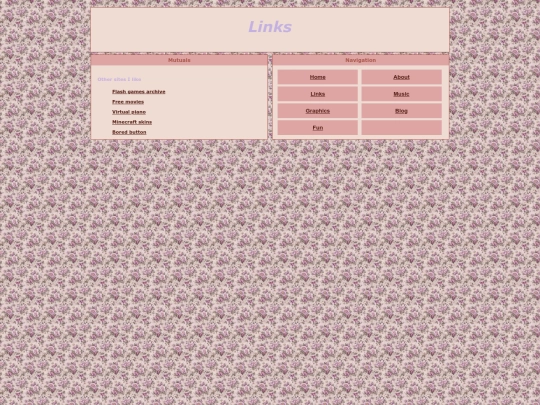 links screenshot