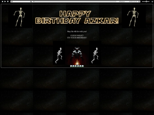 birthday screenshot